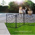 Leaf Design Metal Pet Gate Indoor Dog Fence